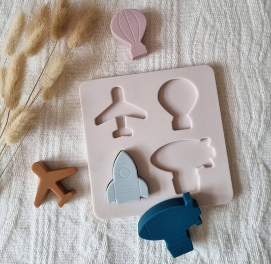 Figurines de puzzle en silicone - Avion
