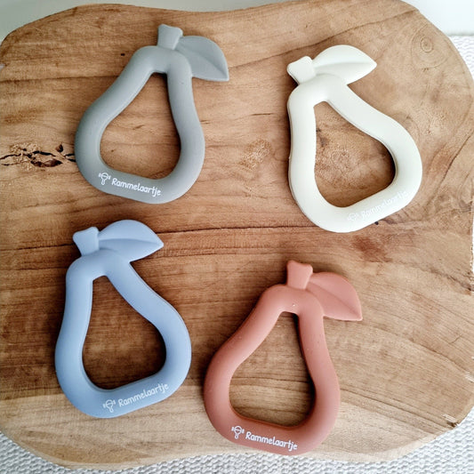 Anneau de dentition Poire - Terre cuite