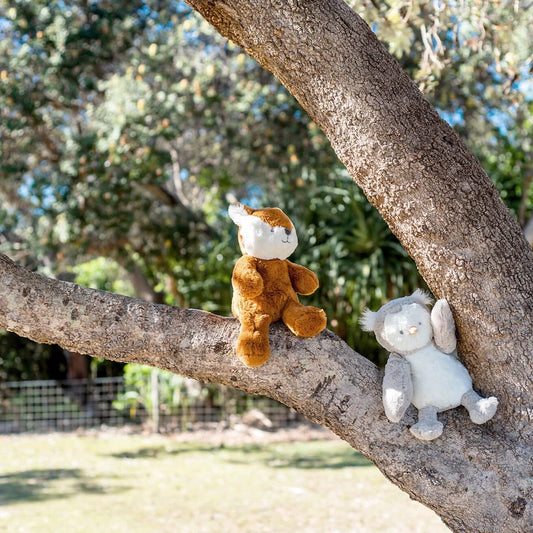 Petite Peluche lapin 25 cm - Caramel