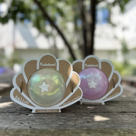 Ballon coquillage 10cm - Blanc