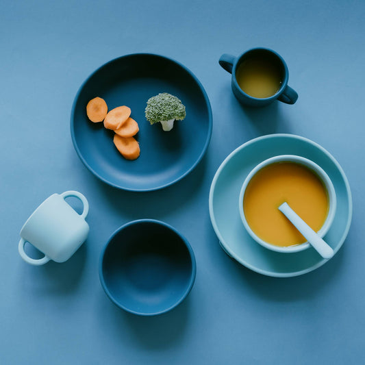 Assiette à ventouse - Abysse bleu