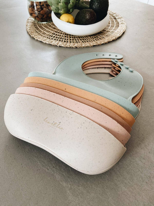 Bavoir en silicone - Palissandre