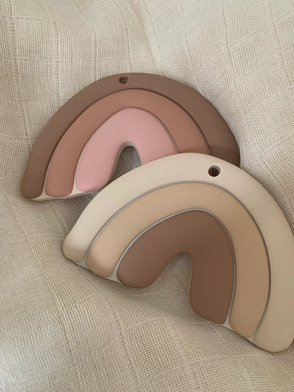 Anneau de dentition arc-en-ciel - Vieux rose