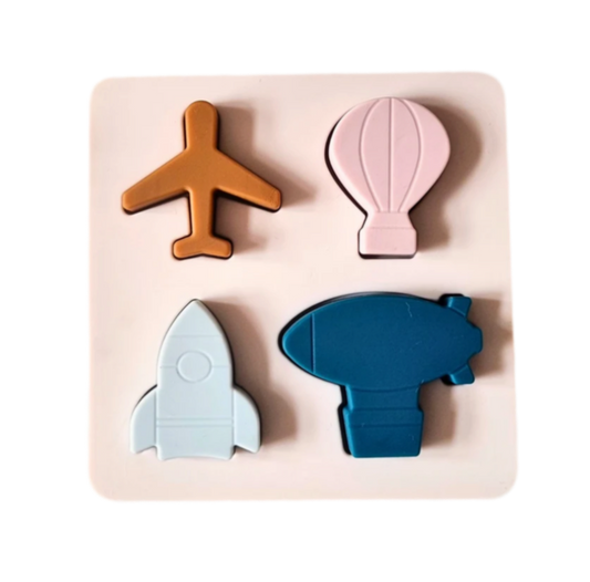 Figurines de puzzle en silicone - Avion