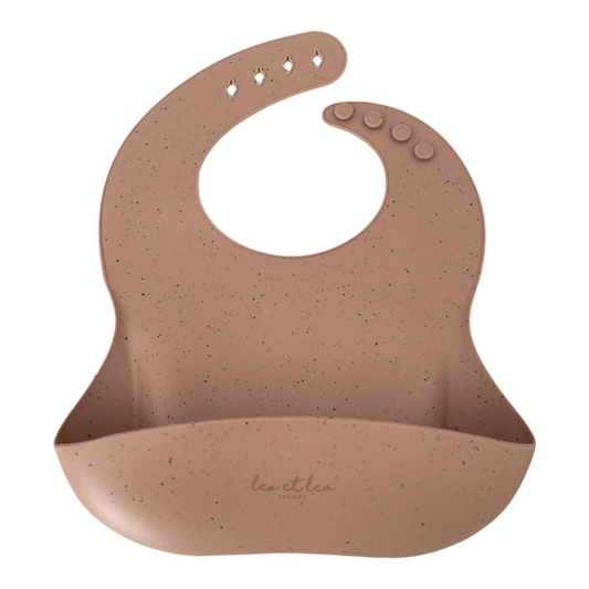 Bavoir en silicone - Palissandre