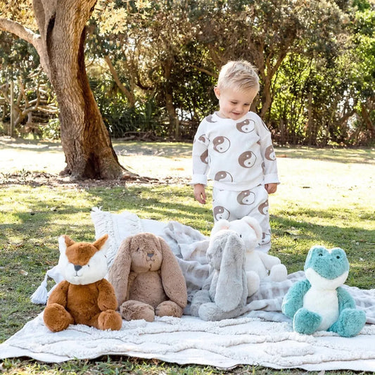 Peluche lapin 35 cm - Caramel