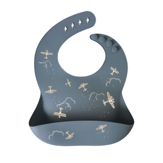 Bavoir silicone - Aviateur