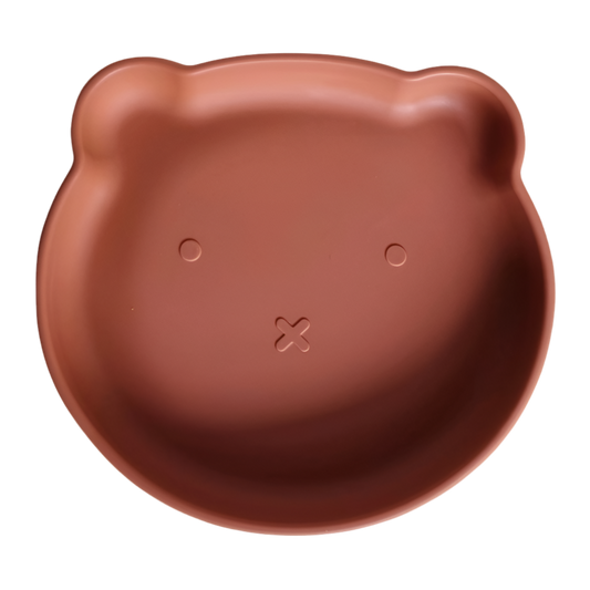 Assiette Ours - Rouille