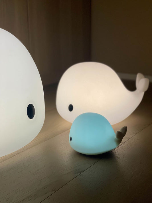 Mini lampe LED silicone - Baleine