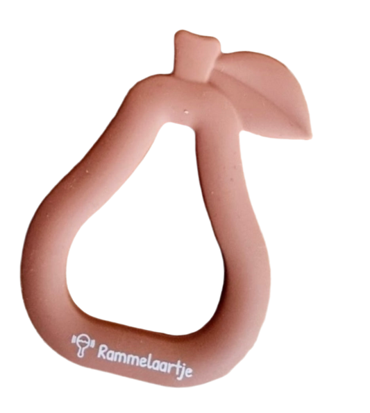 Anneau de dentition Poire - Terre cuite