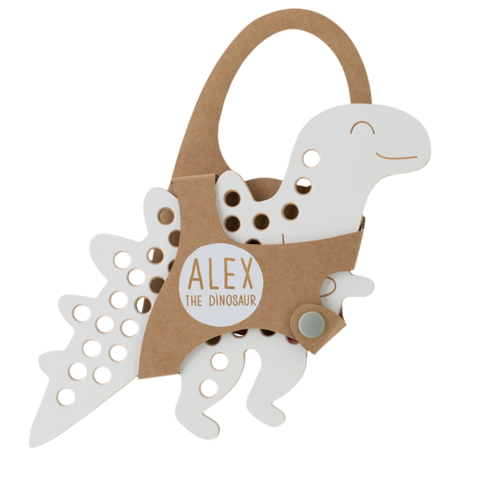 Jouet à lacer en bois - Alex le dinosaure