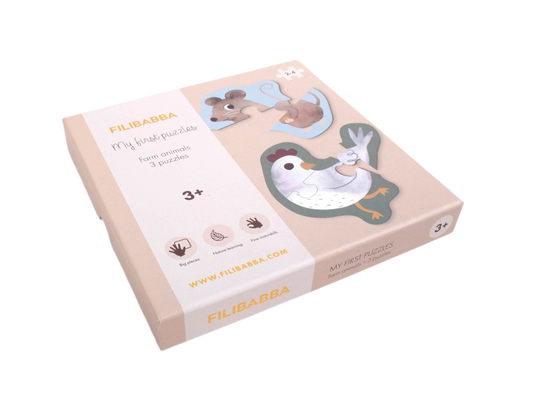 Mes premiers puzzles (set de 3) - Animaux de la ferme