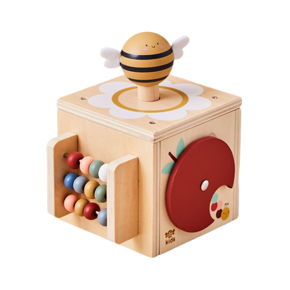 Mini-cube d'activités en bois