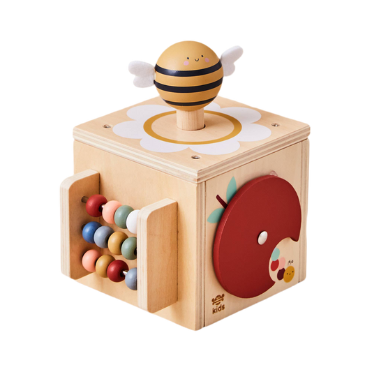 Mini-cube d'activités en bois