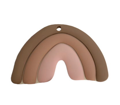 Anneau de dentition arc-en-ciel - Vieux rose