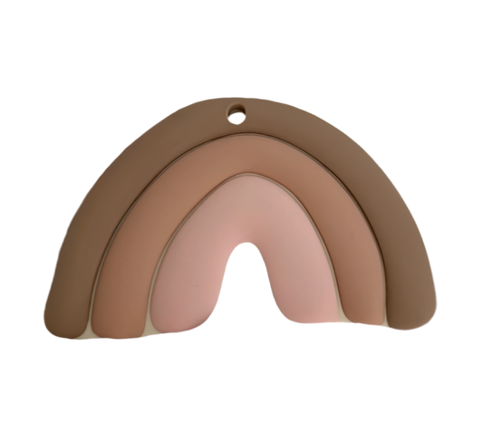 Anneau de dentition arc-en-ciel - Vieux rose